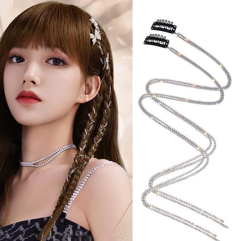 Kẹp tóc thời trang cá tính đính cườm KEP65 MPHT111