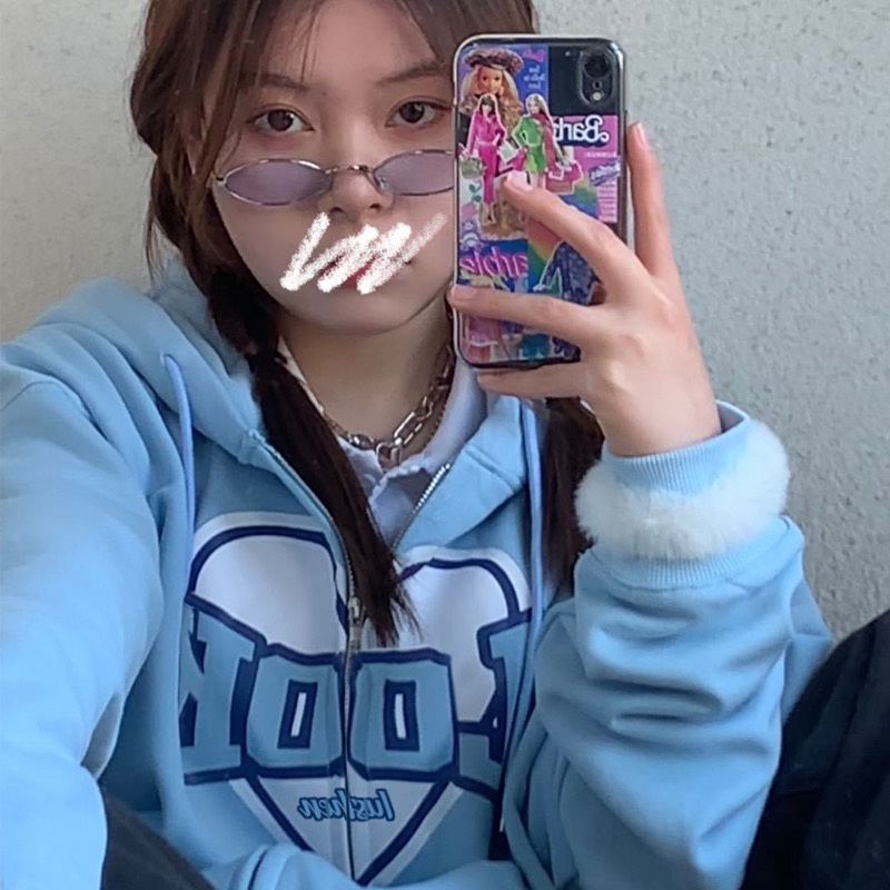 Hàng Có Sẵn Áo Hoodie Unisex Oversize Phong Cách Hàn Quốc