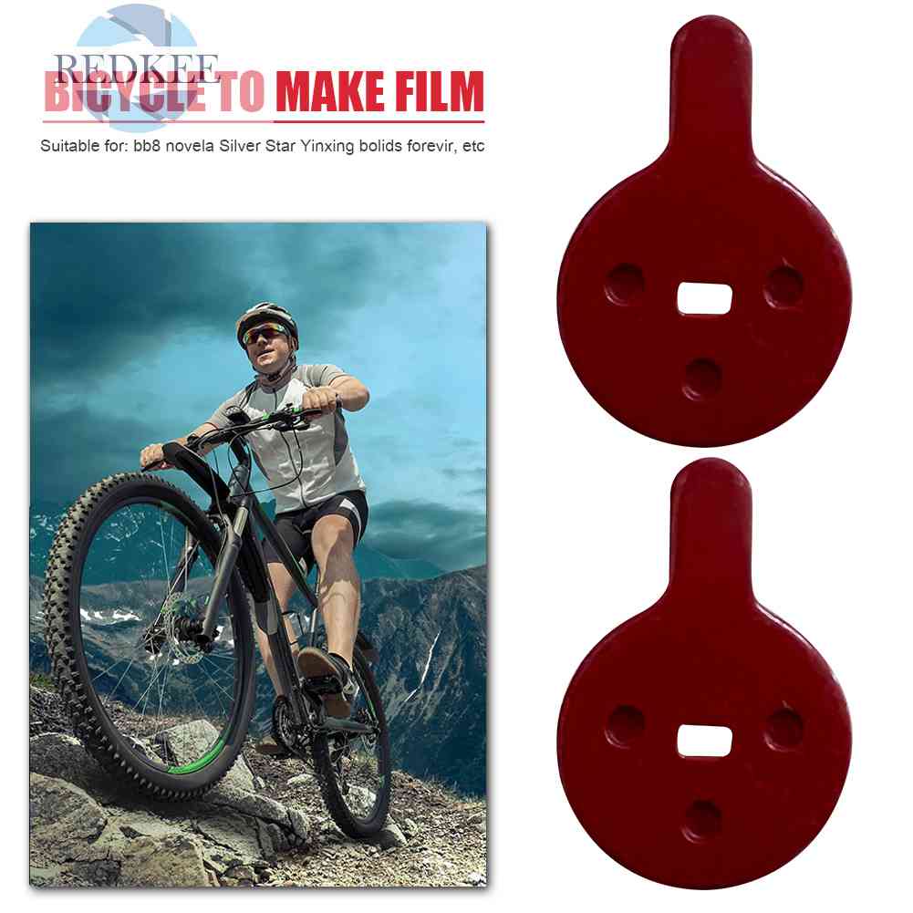 Set 2 Cặp Má Phanh Xe Đạp Leo Núi Bán Kim Loại