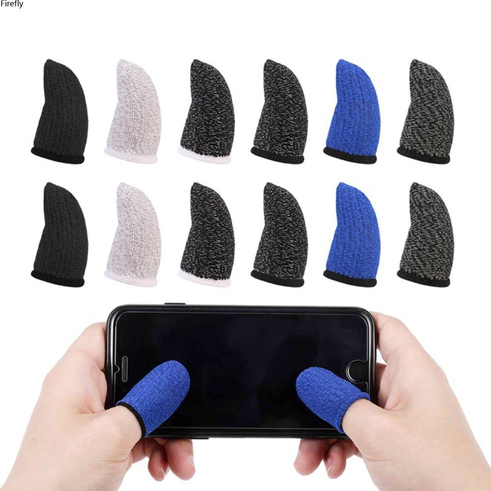 Coza Bao Ngón Tay 2 Cái/bộ Bao Ngón Tay Điều Khiển Trò Chơi Di Động PUBG Thoáng Khí Bao Ngón Tay Bao Ngón Tay Màn Hình Cảm Ứng Có Dây Dẫn Sợi Xách Tay Cho Máy Tính Bảng Android IOS