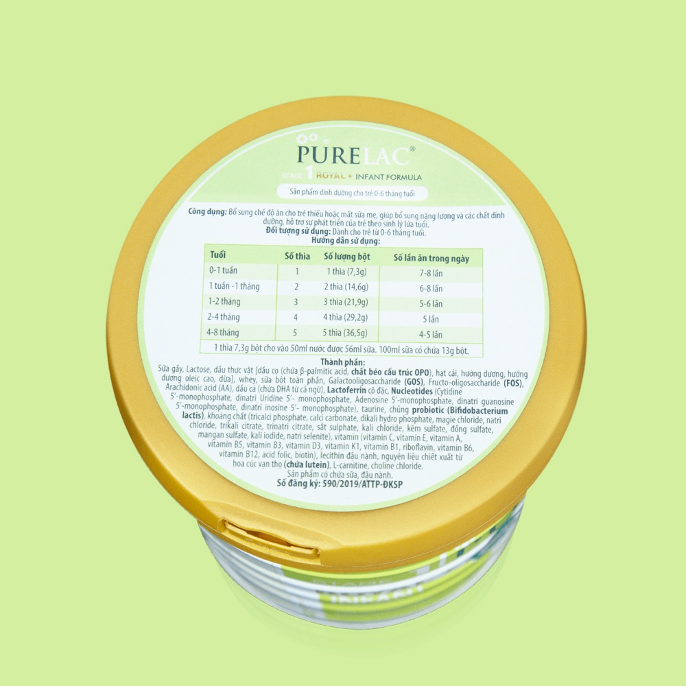 Sữa Purelac số 1 800g (0-6 tháng)