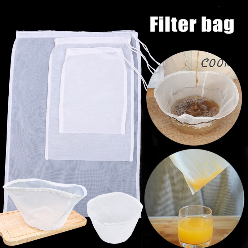 Túi Lưới Lọc Sữa Đậu Nành / Cà Phê / Trà Sữa Đậu Nành / Đậu Nành Dây Rút Siêu Mịn Có Thể Tái Sử Dụng Cho Nhà Bếp