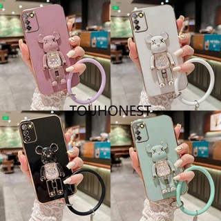 Ốp Điện Thoại Xiaomi Poco M2 Pro Ốp Lưng Xiaomi Poco M3 Pro Casing Xiaomi Poco M4 Pro Cases Xiaomi Poco M5 Cover Xiaomi Poco F4 GT Case Xiaomi Poco F2 pro Case Soft TPU Anime Cartoon Cute Kaws Bear Stand With Ring Phone Case TT