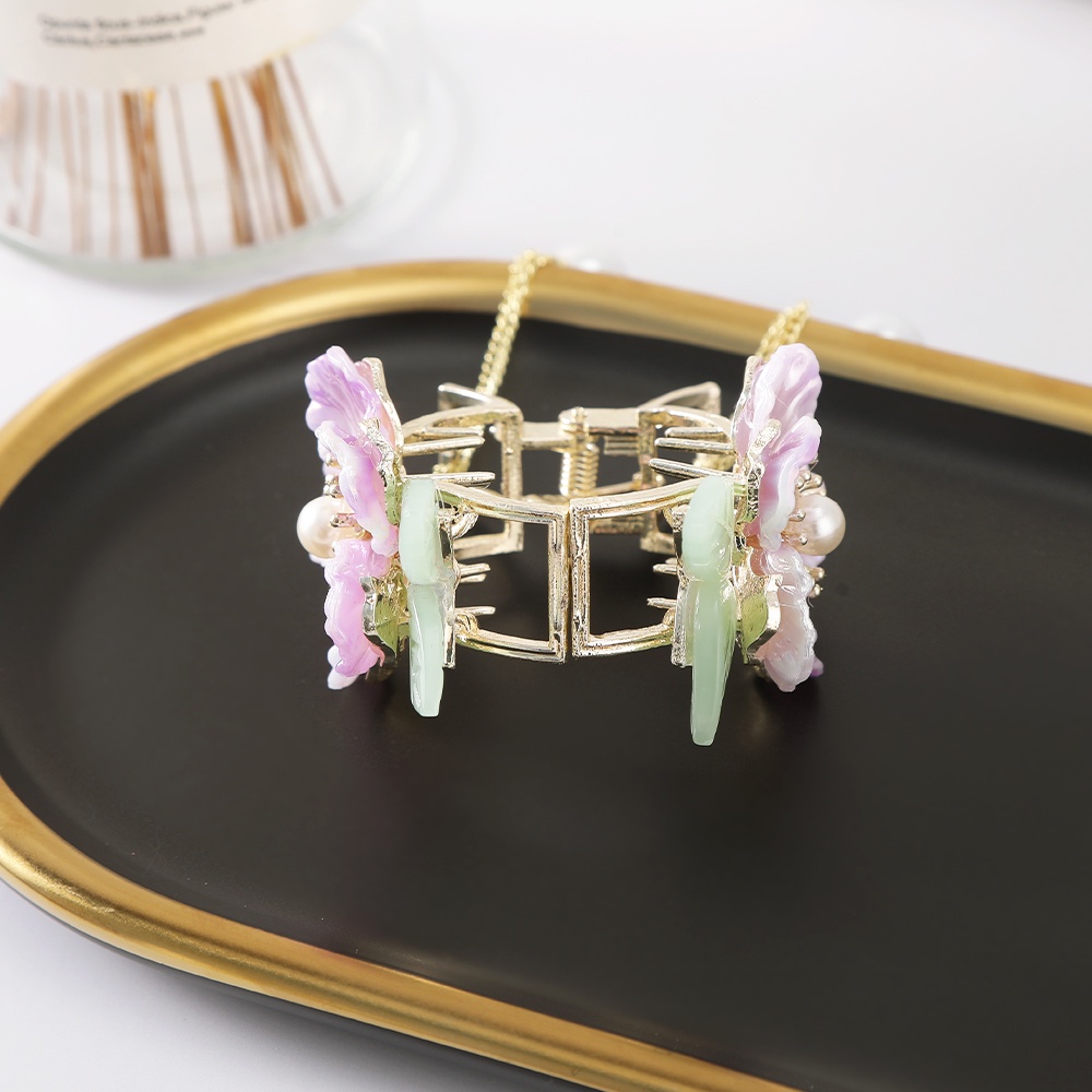 Haimeikang (MớI) Kẹp TóC DạNg Tua Rua ĐíNh NgọC Trai Giả Xinh XắN