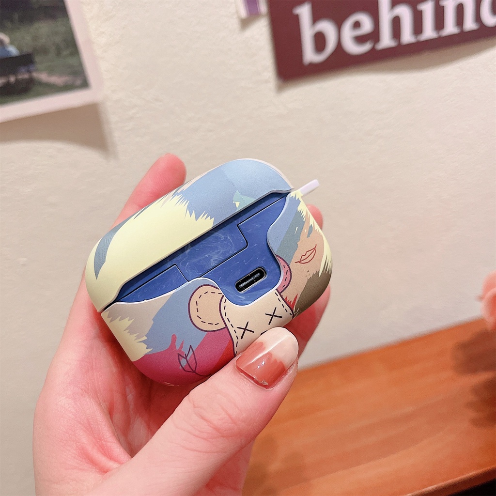 Vỏ Bảo Vệ Hộp Sạc Tai Nghe bluetooth Không Dây Sony LinkBuds S WF-LS900N Hình Gấu Hoạt Hình Dễ Thương Kèm Móc Treo Tiện Dụng