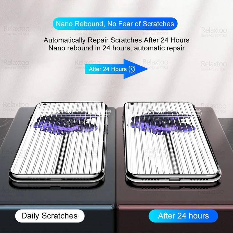 Set 2 Phim Hydrogel Nhám Trong Suốt Bảo Vệ Màn Hình Chống Ánh Sáng Xanh Cho Điện Thoại 1 1 Kính