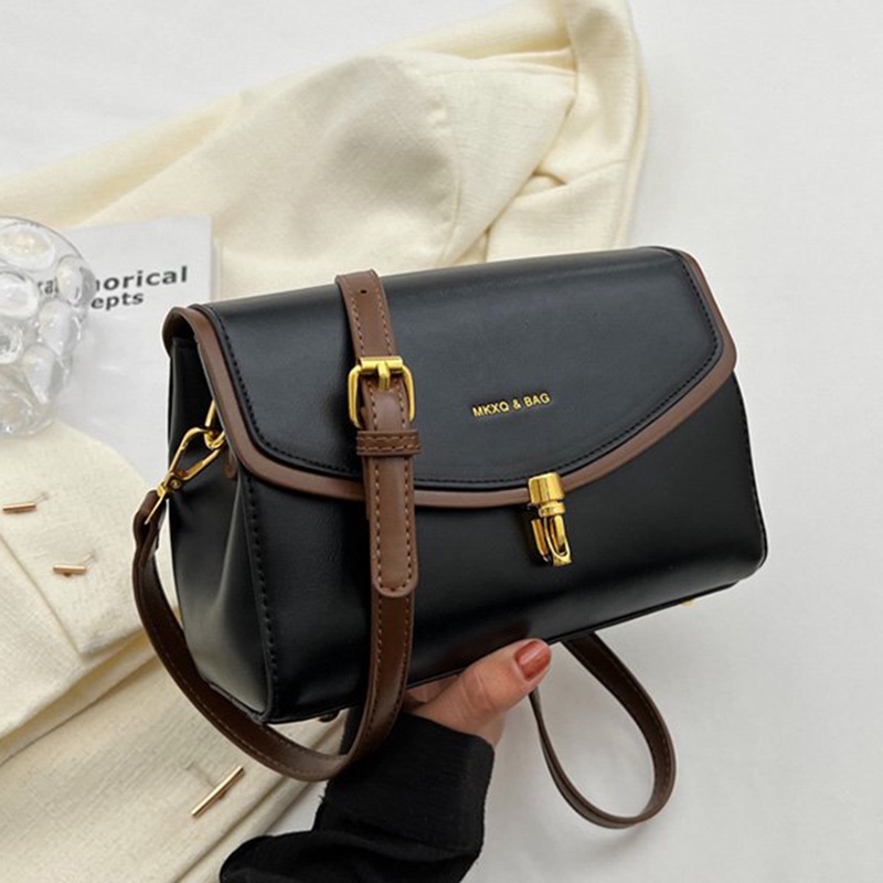 Ielgy Túi Đeo Vai Hình Vuông Cỡ Nhỏ / Vừa / Nhỏ Có Khóa Từ Tính Phong Cách Hàn Quốc Dễ Phối Đồ Thời Trang Cho Nữ