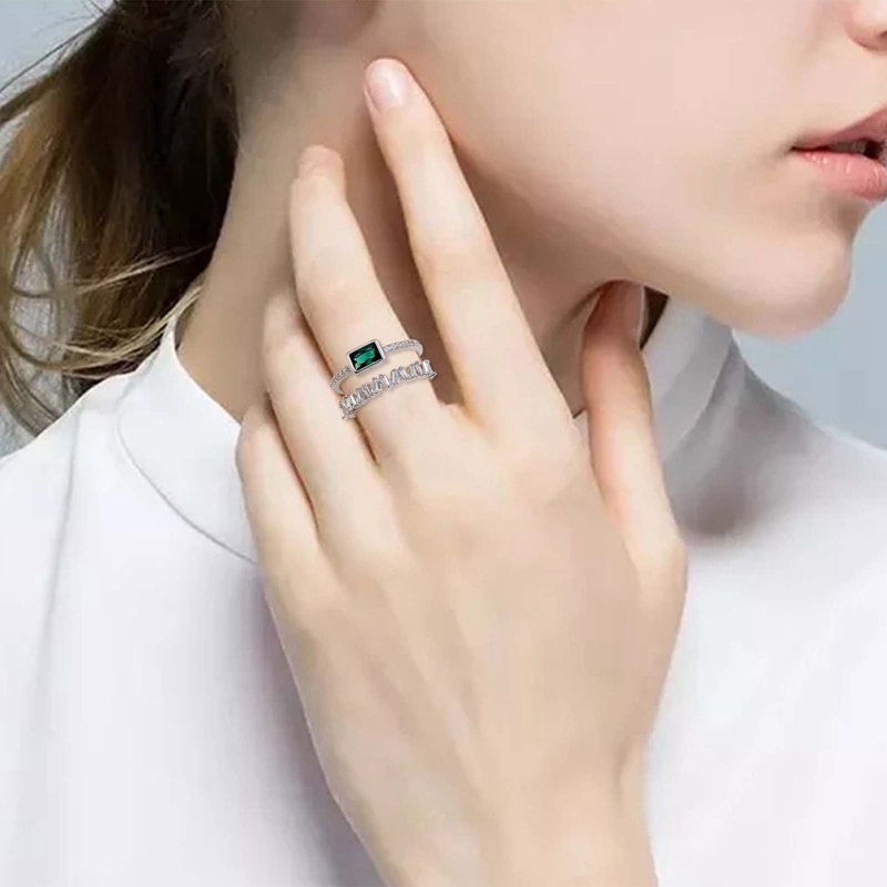 (MớI) Nhẫn Hở ĐíNh Đá Phong CáCh Vintage 2022