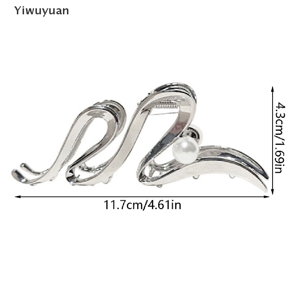 &lt; Yiwuyuan &gt; Kẹp Tóc Đuôi Ngựa Bằng Hợp Kim 11.5cm Màu Vàng Thời Trang Cho Nữ
