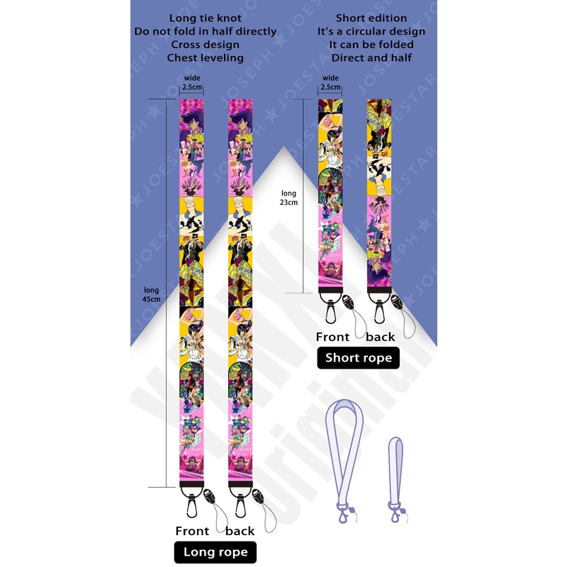 Z&M❀ Móc Khóa Hình Hoạt Hình Jojo 'S Bizarre Adventure