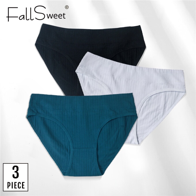 Set 3 quần lót cotton FallSweet size lớn cho nữ