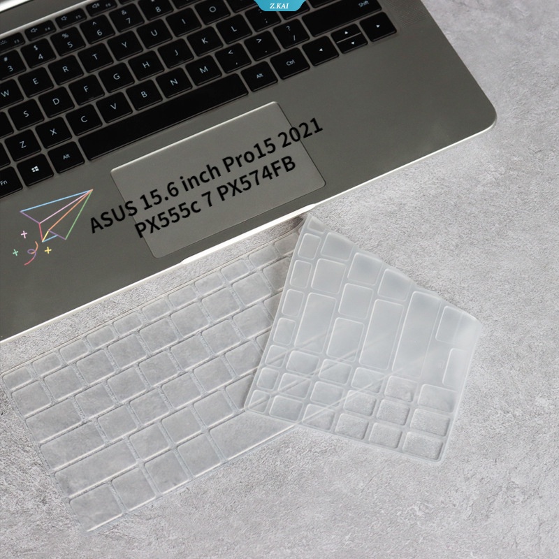 Film Dán Bảo Vệ Bàn Phím Bằng TPU Silicone Trong Suốt Cho ASUS 15.6 Inch Break Pro15 2021 PX555c Break 7 PX574FB