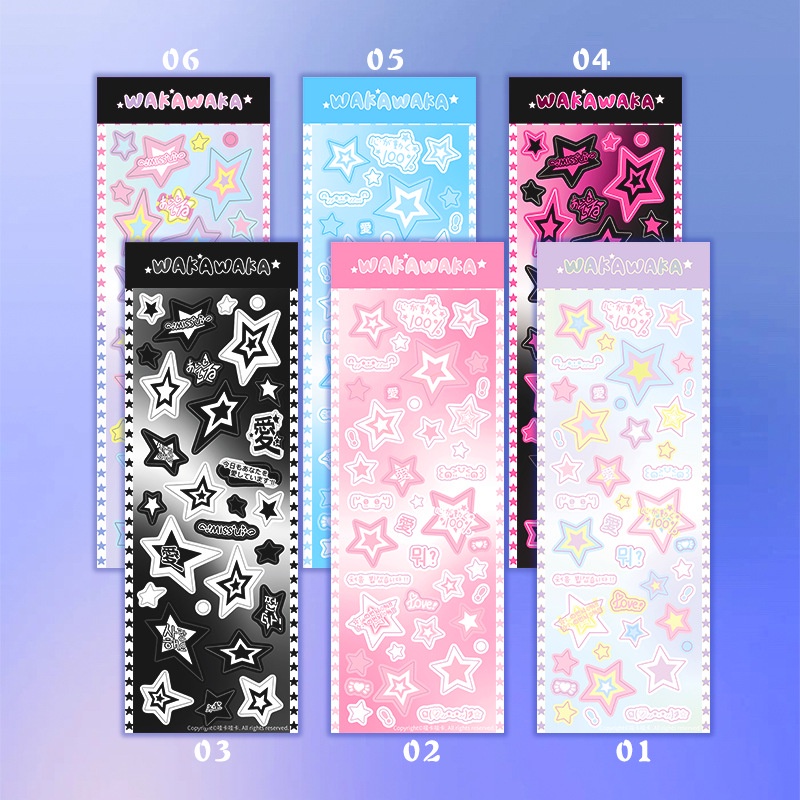 Steve Hình Dán Ngôi Sao Hàn Quốc Y2K Dễ Thương Toploader Deco