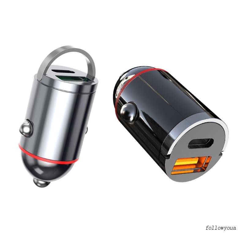 Tẩu Sạc USB PD30W / 65W Type-C Cho Xe Ô Tô