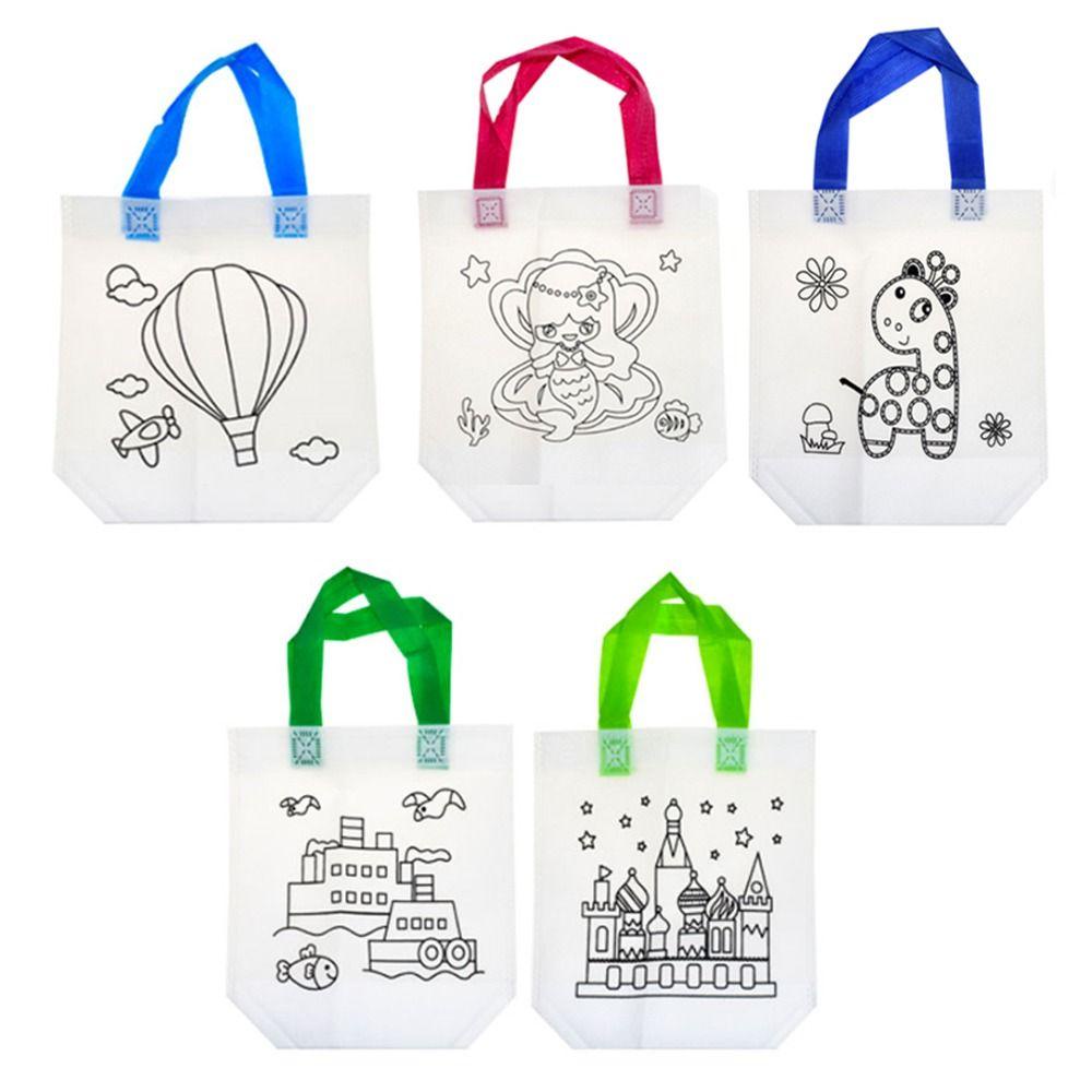 Túi Đựng Màu Sơn Vẽ Tranh Bằng Vải Không Dệt Thủ Công DIY