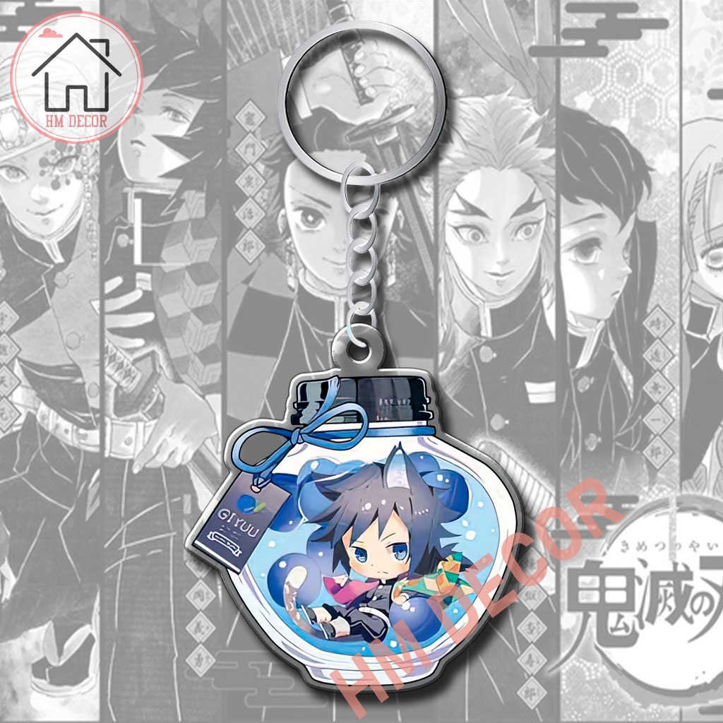 Móc khóa Demon Slayer Chibi Cute Anime Manga 01JUICE11 Quà Tặng Cho Cặp Đôi Bạn Bè Gia Đình