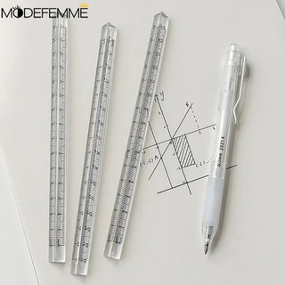 15 / 20cm Student Drawing Straightedge Exam Office Ruler Plastic Student Measuring Tools Simple Transparent Trigonometric Ruler