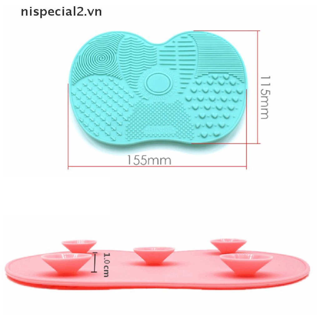 Tấm Silicon Vệ Sinh Cọ Trang Điểm Tiện Dụng