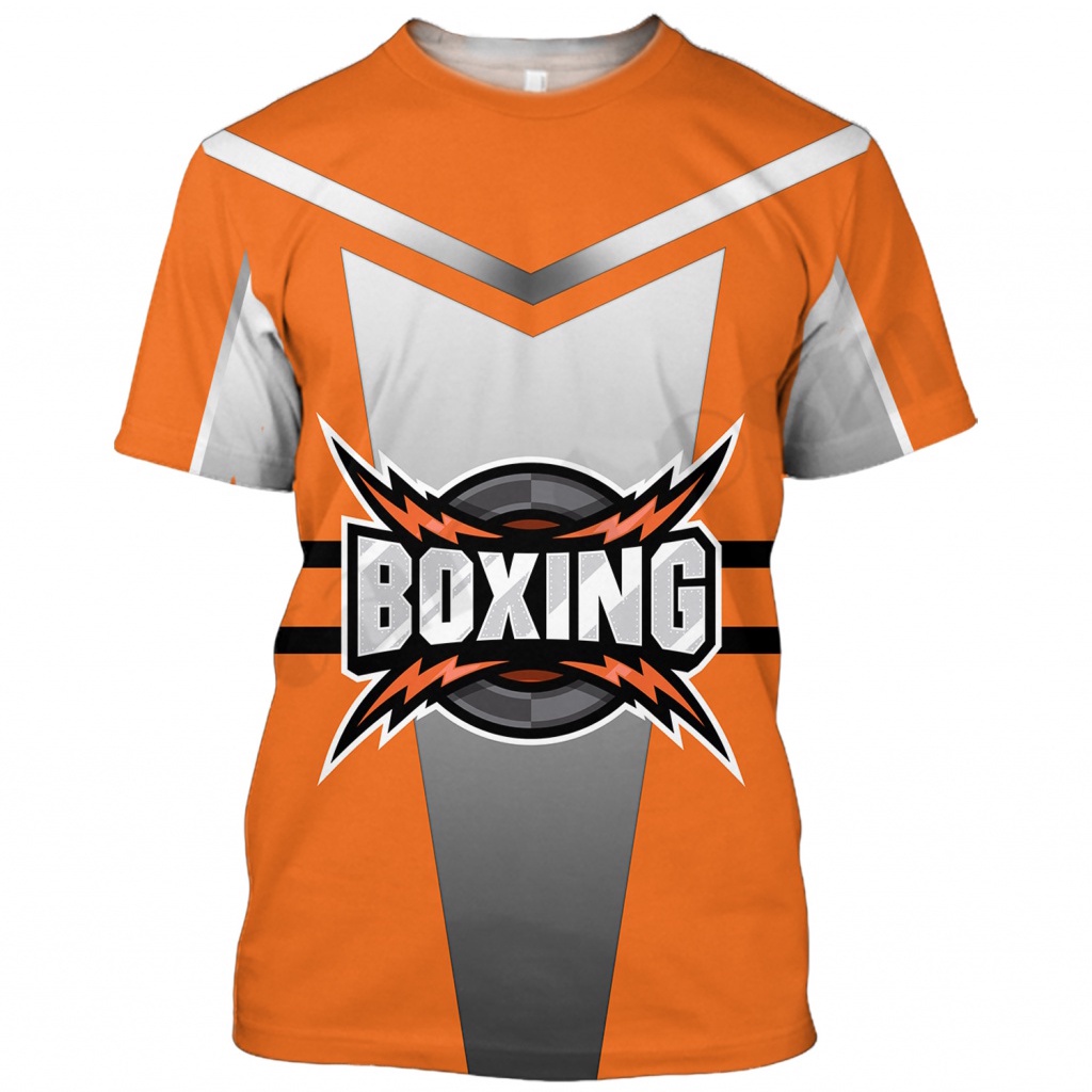 Áo Thun Thể Thao Tay Ngắn Cổ Tròn In Hình Boxing Thời Trang Mùa Hè 2023 Nhanh Khô Cho Nam