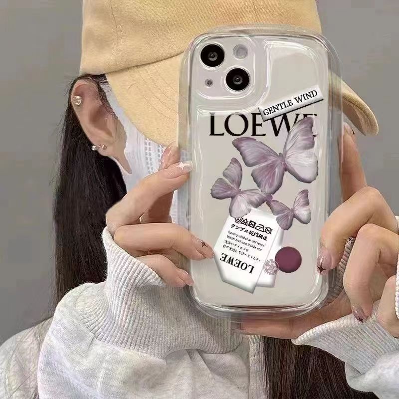 Ốp Điện Thoại TPU Silicone Mềm Trong Suốt Chống Sốc In Hình Bướm Cho IPhone 11 13 14 12 Pro 7 8 Plus XS Max X XR