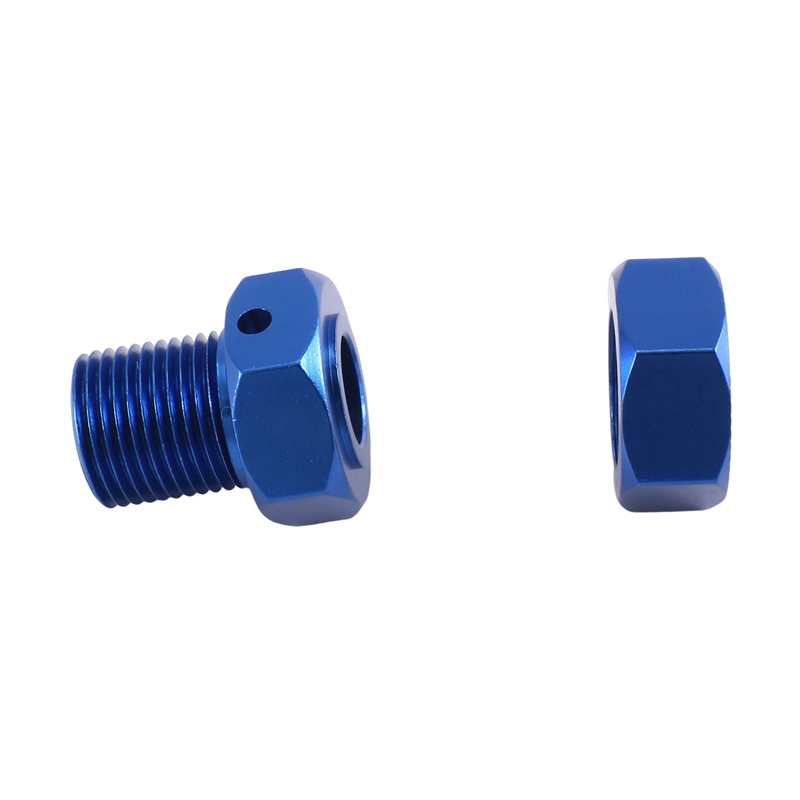 Bộ 4 Bánh Xe Nối Dài Bằng Kim Loại Màu Xanh Dương Cho Arrma Kraton Outcast 1 / 10