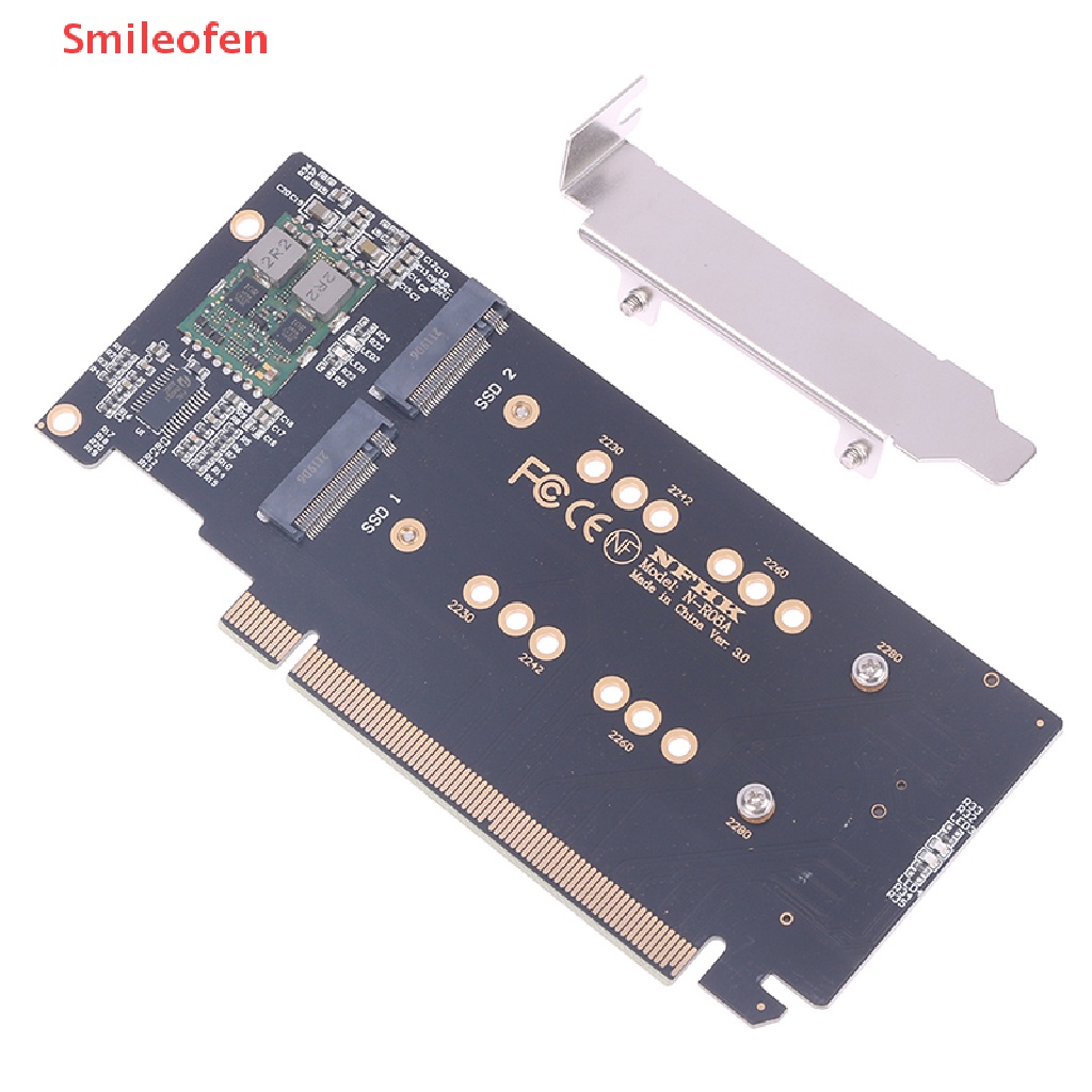 1 CARD Mở Rộng Chuyển Đổi m.2 X16 Sang 4X NVME Pcie Pcie PCIE3.0 GEN3 X16 Sang 4 * NVME RAID Mới