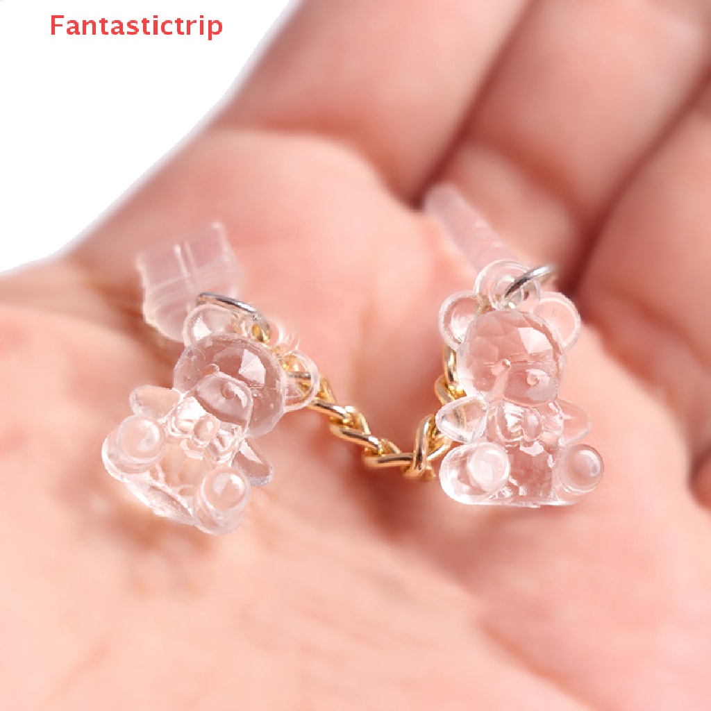 Nút Chống Bụi Cổng Sạc Điện Thoại Bằng Acrylic Hình Gấu Dễ Thương