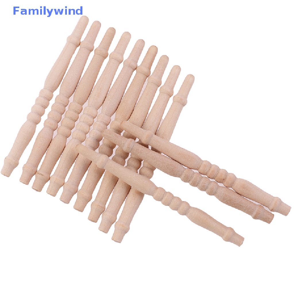 Set 12 Mô Hình Cầu Thang Bằng Gỗ Tỉ Lệ 1: 12 Trang Trí Nhà Búp Bê