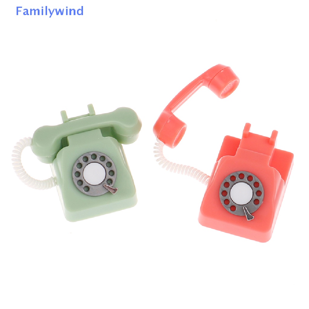 Mô Hình Điện Thoại Bàn mini Tỉ Lệ 1: 12 Trang Trí Nhà Búp Bê