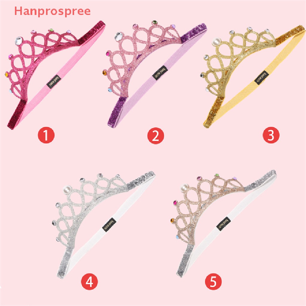 Băng Đô Cài Tóc Hình Vương Miện Mềm Co Giãn Cho Bé