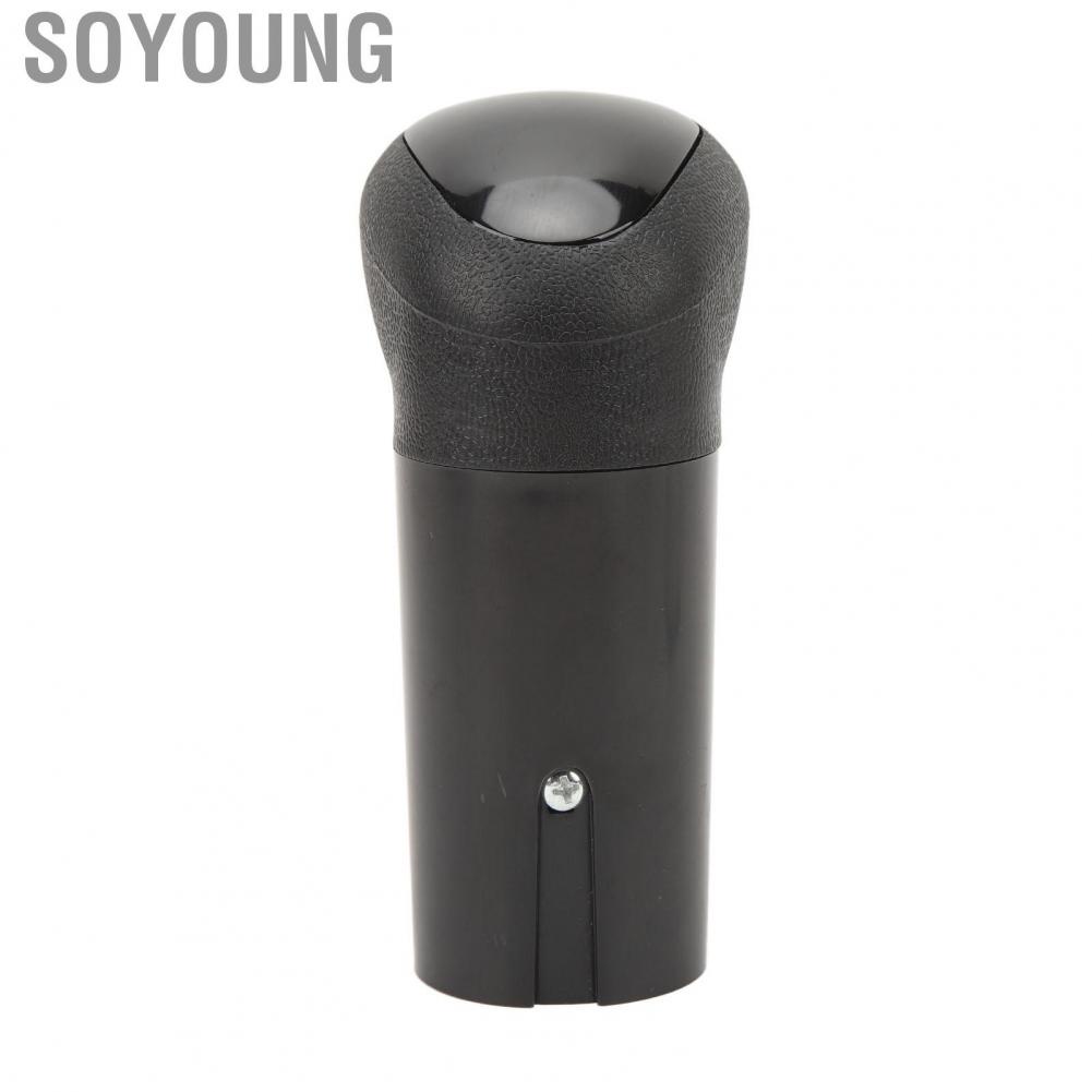 Soyoung Car Shift Knob  ABS A6909 Professional Black Lever Exquisite Appearance Lightweight for Vehicle