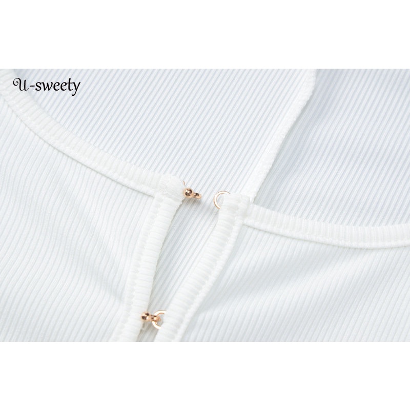 Jumpsuit Sát Nách Cổ Chữ U Màu Trơn Thời Trang 2023 Cho Nữ | BigBuy360 - bigbuy360.vn