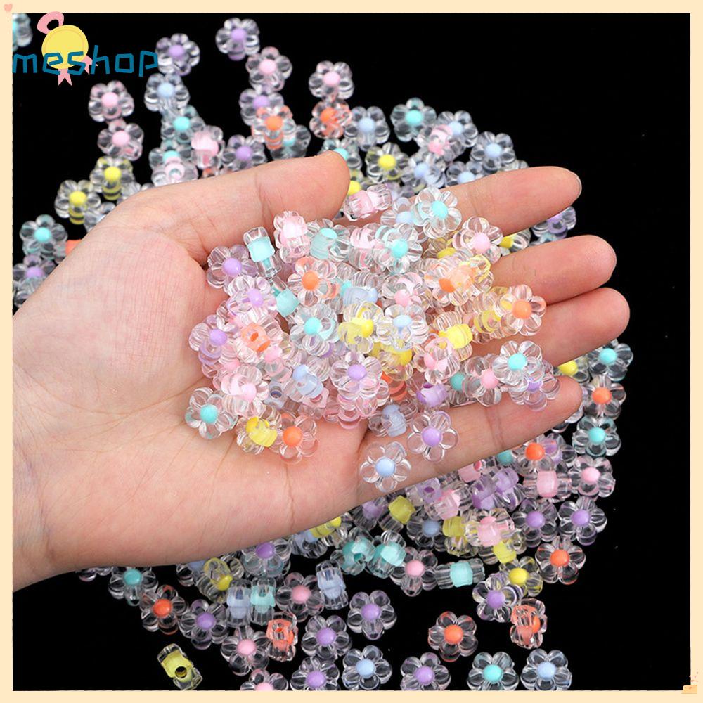 Set 50 Hạt Xỏ Vòng Cổ / Vòng Tay Trong Suốt Đa Năng Dùng Làm Đồ Thủ