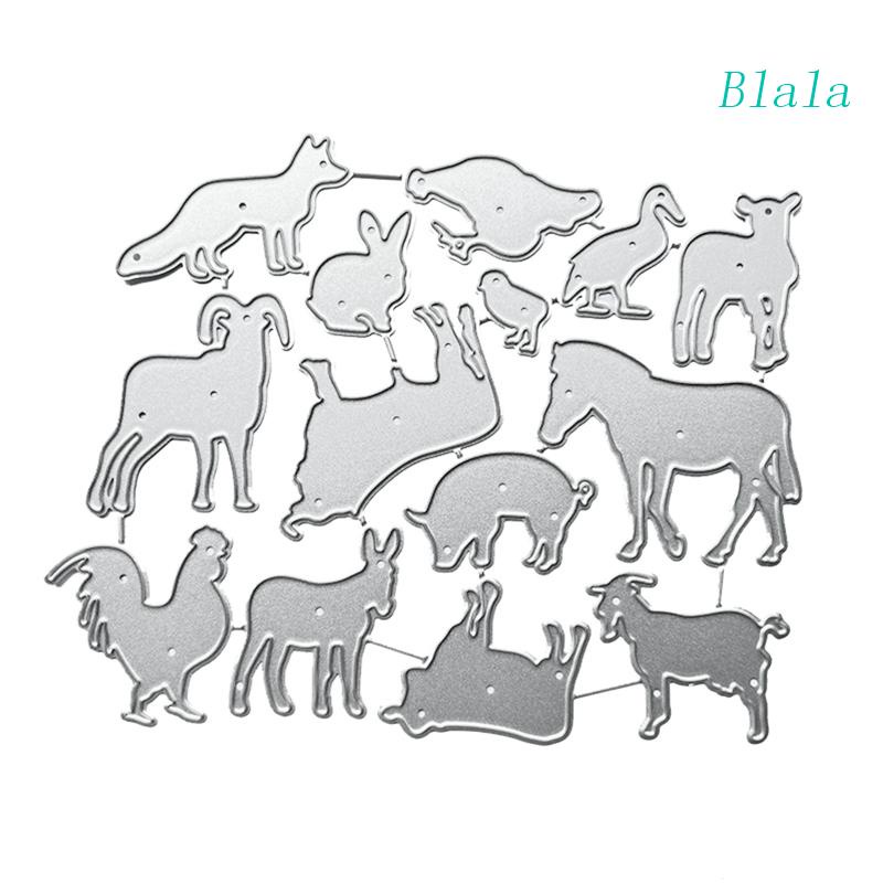 Khuôn Cắt Giấy Kim Loại Trang Trí Hình Động Vật Xinh Xắn