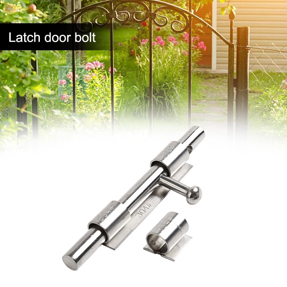 【VARSTR】Door Latch 8inch Fix Screws Protect Tool Replacement Silver Stainless Steel