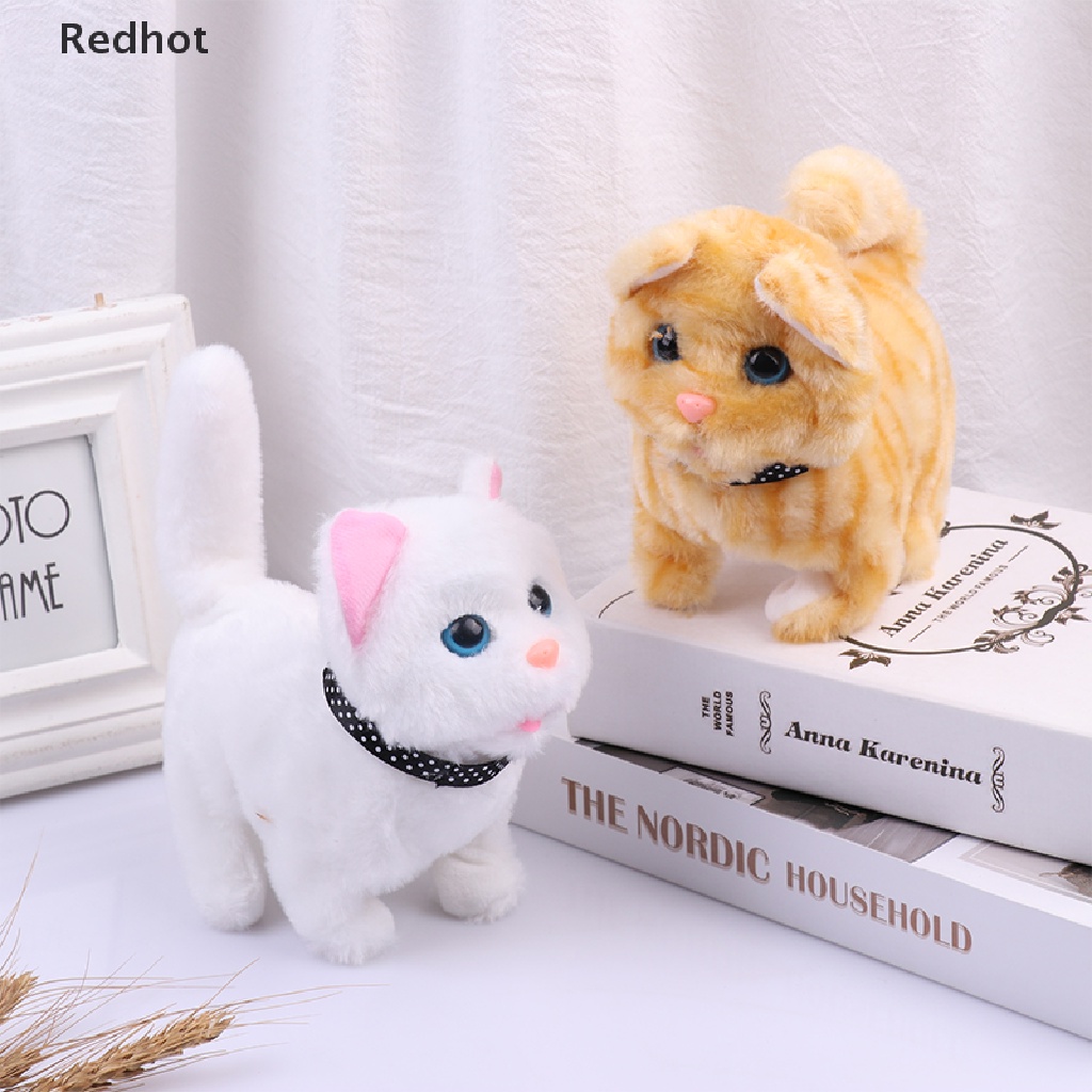 &lt; Redhot &gt; Đồ Chơi Mèo Nhồi Bông Điện Tử Mềm Mại Dễ Thương Cho Mèo Cưng