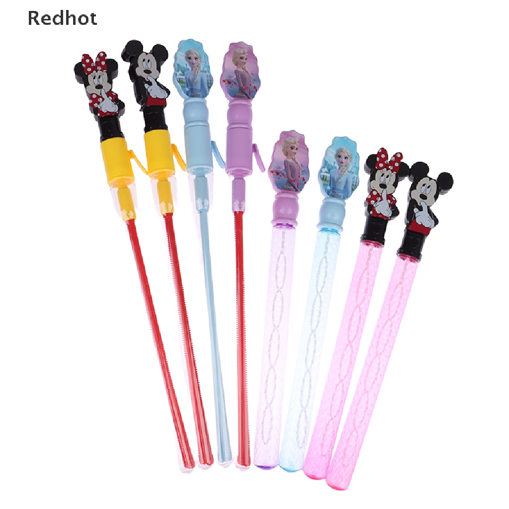 DISNEY &lt; Redhot &gt; Đồ Chơi Đũa Thổi Bong Bóng Lớn Hình Hoạt Hình Frozen Dành Cho Trẻ Em Chơi Ngoài Trời Giảm Giá