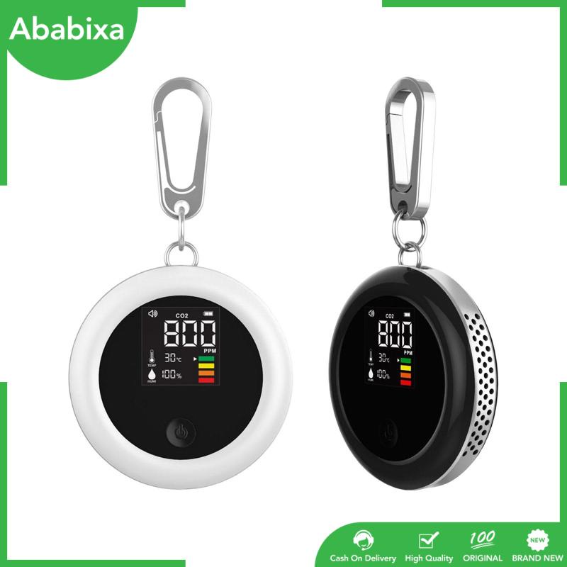 [Ababixa] Máy Kiểm Tra Chất Lượng Không Khí Cacbon Dioxide CO2 Phân Tích Thời Gian Thực Đa Chức Năng Cho Xe