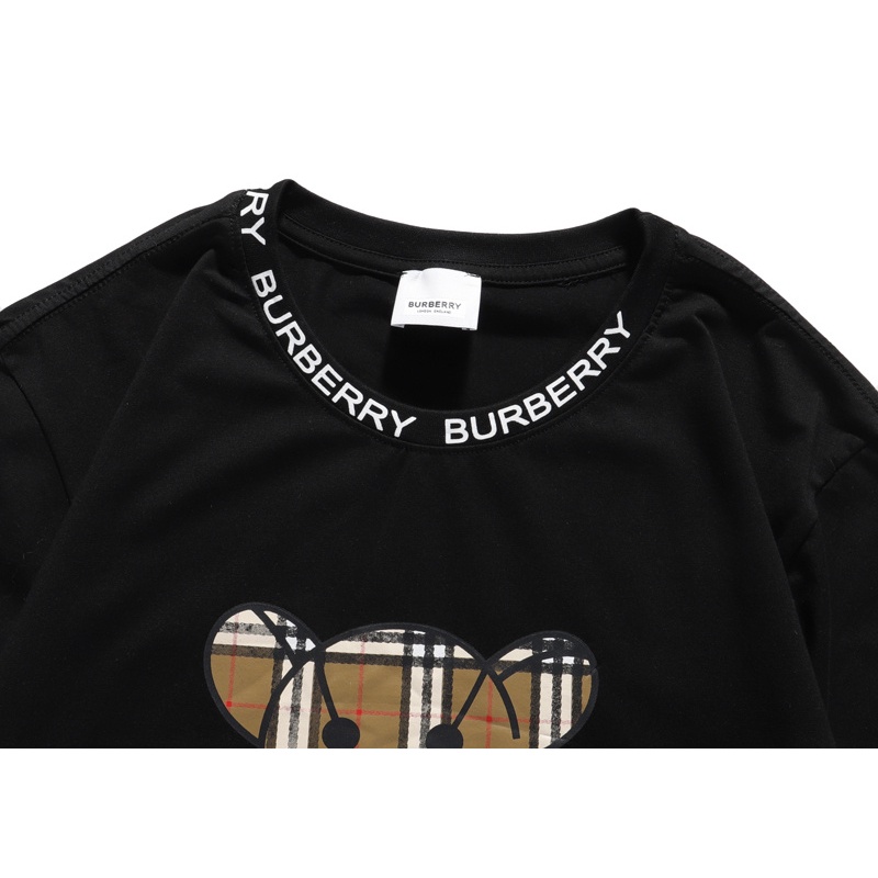 Áo Thun Cotton Mùa Hè Tay Cộc In Họa Tiết Gấu Kích Thước Lớn Cho Nam Và Nữ