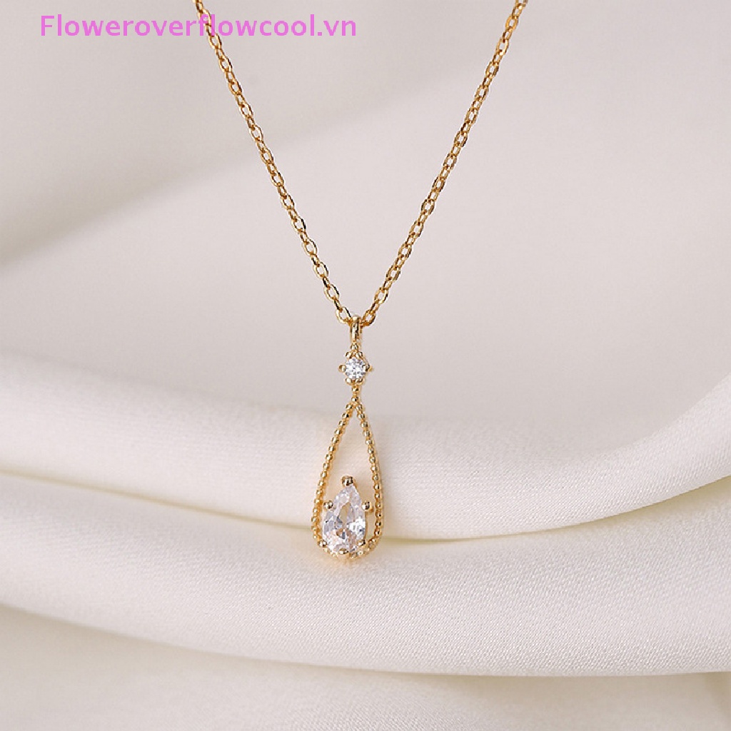 Vòng cổ Mặt Hình Giọt Nước Thiết Kế Đơn Giản Cho Nữ