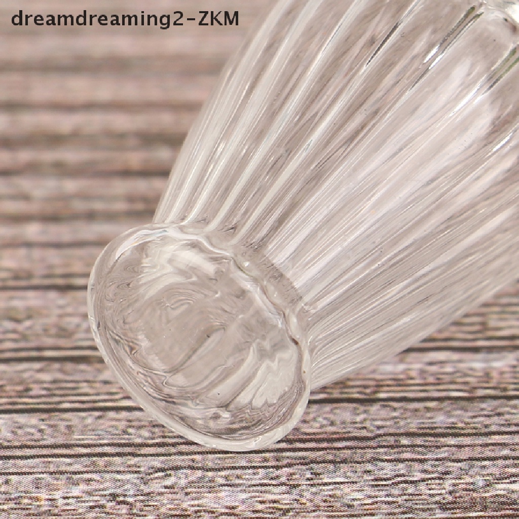 1 Bình Hoa Thủy Tinh 1 / 6 Hoặc 1 / 12 Dùng Trang Trí Nhà Búp Bê