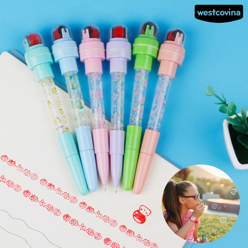 [COD]♪Bút Mực Gel Đa Năng 4 Trong 1 in Họa Tiết Trái Cây Hoạt Hình Dễ Thương