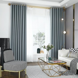 Curtain Blackout Covered Curtains Drapes Living Room Opaque With Eyelets
