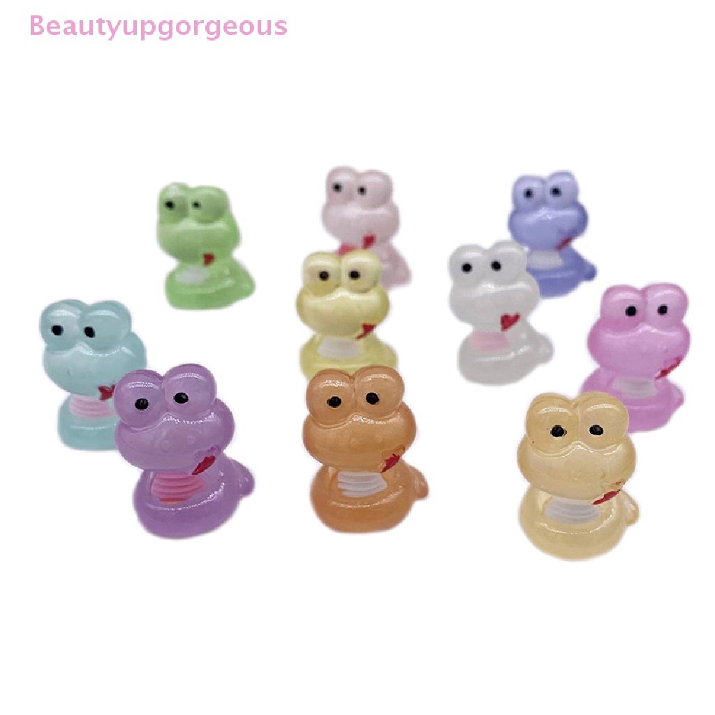 Set 2 Phụ Kiện Resin Huỳnh Quang Hình Rắn / Gấu DIY Trang Trí Nhà Cửa