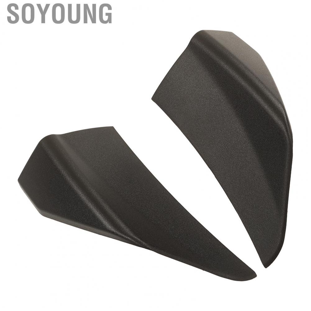 Soyoung Car Front Bumper Slitter Lip Diffuser  Black Precision Crafted Chin Spoiler Winglet Guards for Vehicle
