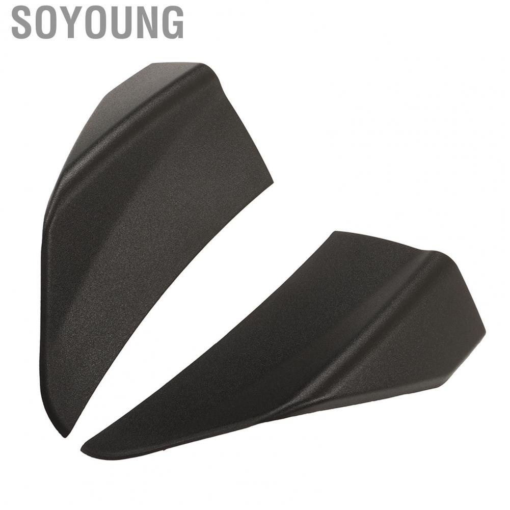 Soyoung Car Front Bumper Slitter Lip Diffuser  Black Precision Crafted Chin Spoiler Winglet Guards for Vehicle