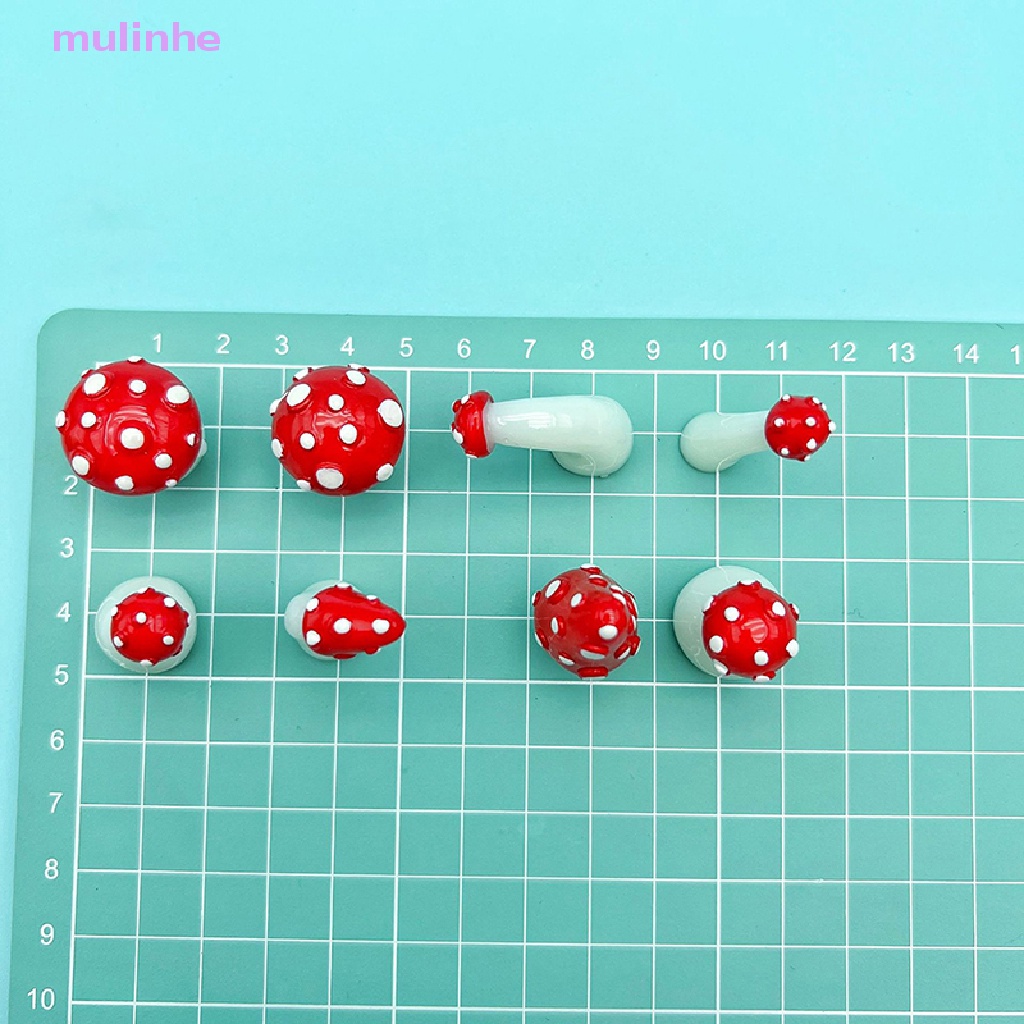 Set 2 Móc Khóa Hình Cây Nấm Mini Phát Sáng Dùng Để Trang Trí Vườn Tiện Dụng