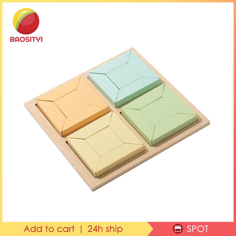 [Baosity1] Đồ Chơi Lắp Ghép Bằng Gỗ Hình Dạng Giáo Dục Cho Trẻ Em