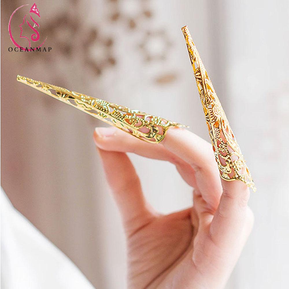 Set 5 Nhẫn Đeo Móng Tay Phong Cách Cổ Điển Sang Trọng