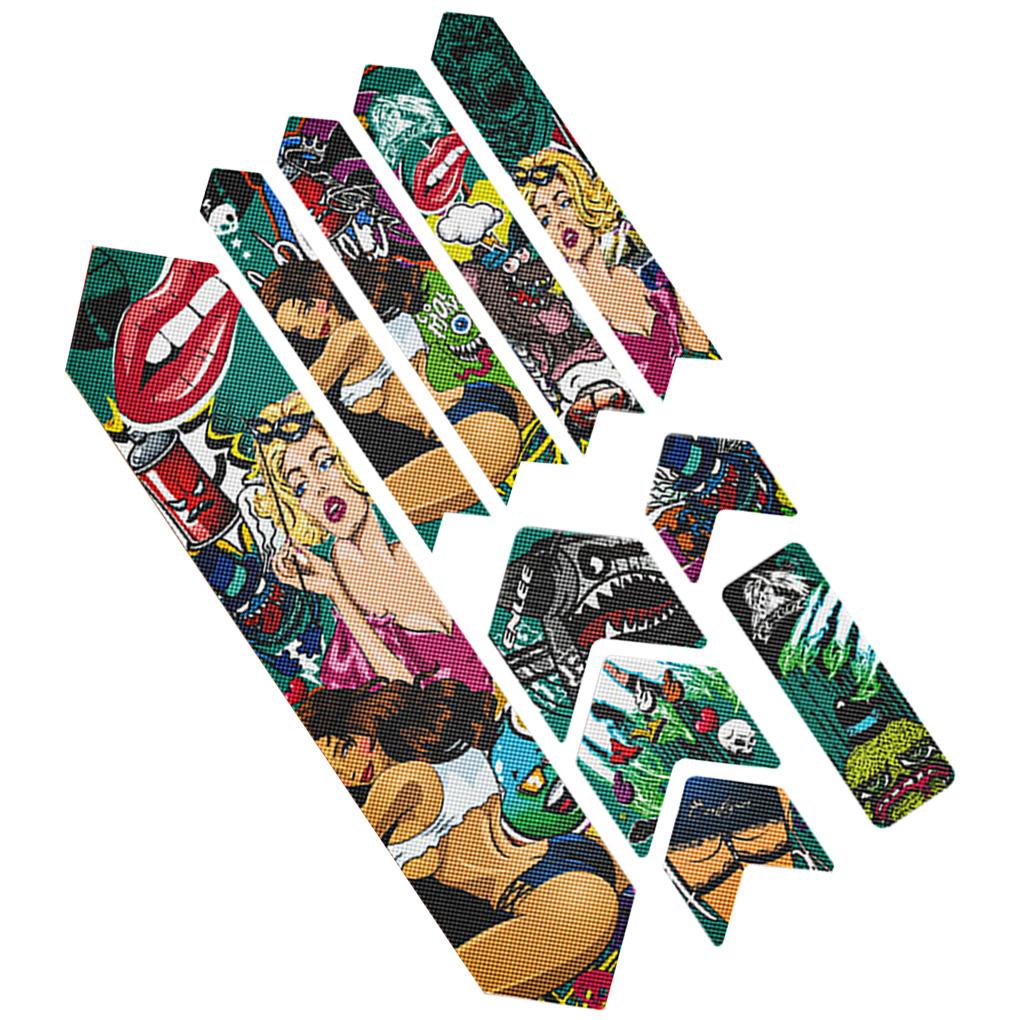 Miếng Dán 3D Bảo Vệ Khung Xe Đạp Leo Núi Chống Trầy Tháo Rời Được Tiện Lợi Ốp